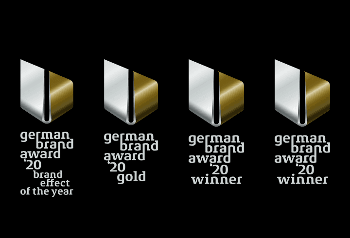Quadruple-Hattrick at the German Brand Awards 2020