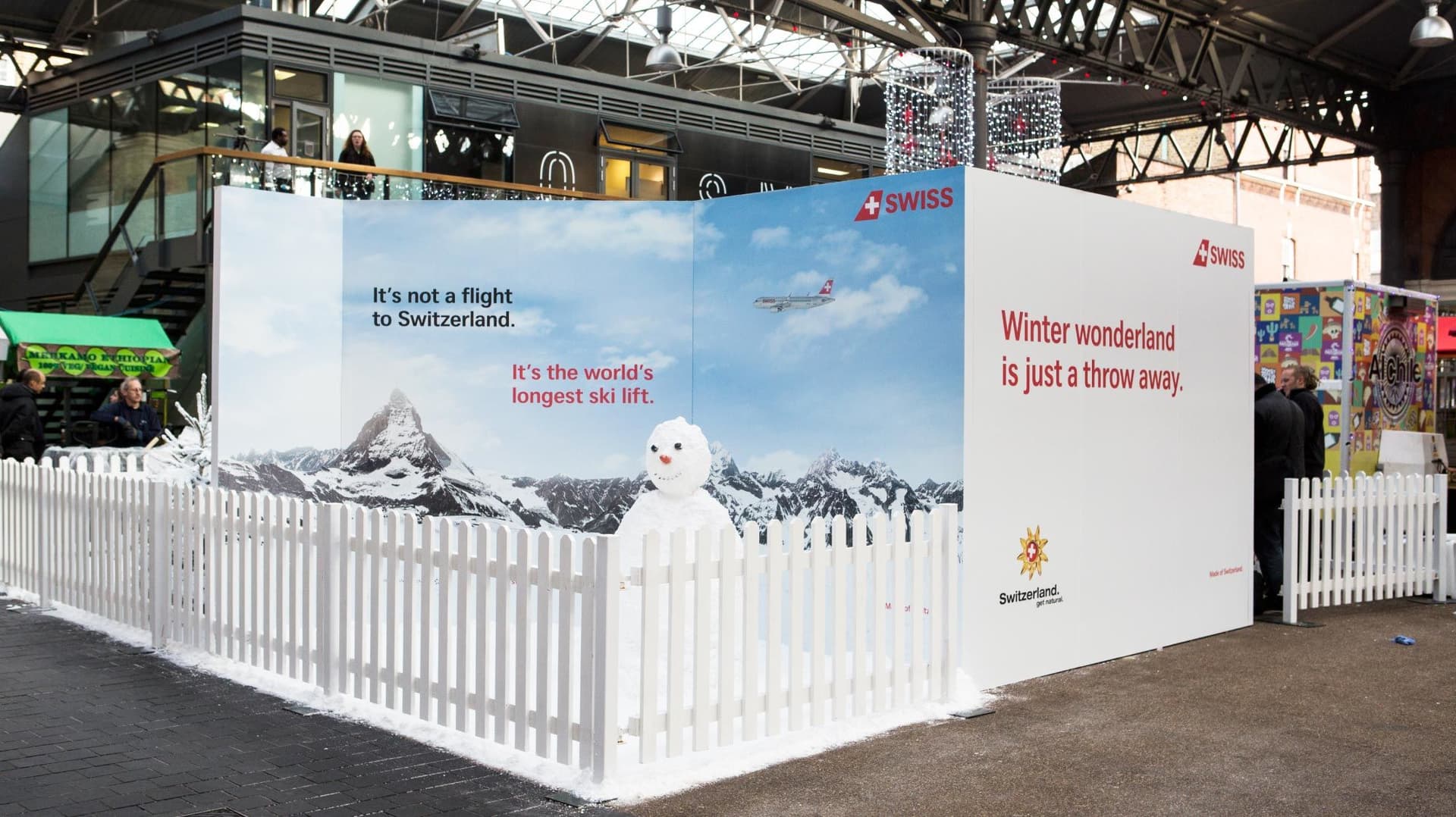 London wird zum Schweizer Winter Wonderland